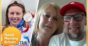 Georgia Taylor-Brown's Parents Talk Incredible Moment She Overcame Tyre Puncture to Win Silver | GMB