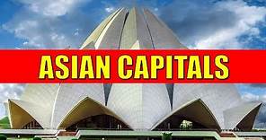 ASIAN CAPITALS - Learn Countries and Capital Cities of Asia with Flags