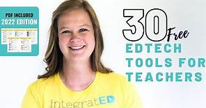 30 Free Tech Tools for Teachers | 2022 Edition