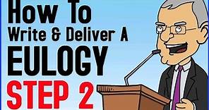 How To Write And Deliver A Eulogy Step 2 of 6 - Funeral Speech Tutorial - What Kind of Eulogy?