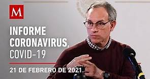 Informe diario por coronavirus en México, 21 de febrero de 2021