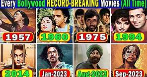 Every Bollywood Records Breaking Movies All Time List | 1940 to 2023 | Hindi Crore Club Movies List