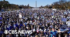 March for Israel rally underway in Washington, D.C.