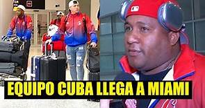 EQUIPO CUBA llega a Miami para jugar la semifinal del Clasico Mundial 2023 ⚾