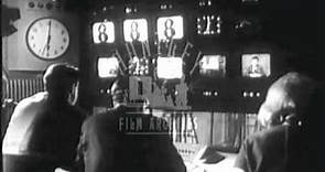 Richard Baker reads the news, 1959. Archive film 93669