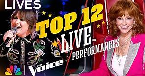 Every Performance from the Top 12 Lives | The Voice | NBC
