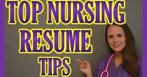 Nursing Resume by Nurse Sarah | How to Create a Stunning Resume for Nurses