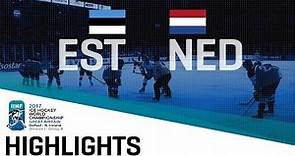Estonia - Netherlands | Highlights | 2017 IIHF Ice Hockey World Championship Division I Group B