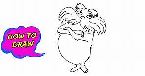 How to Draw Dr seuss Characters - The Lorax