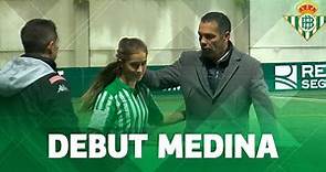 Debut de Andrea Medina en Primera con el Real Betis Féminas