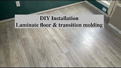 DIY Install laminate floor and transition molding