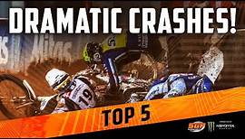 DRAMATIC SPEEDWAY GP CRASHES! | FIM Speedway Grand Prix