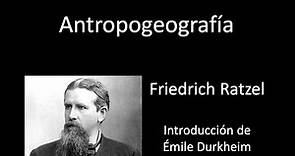 Friedrich Ratzel, Antropogeografía: Introducción por Émile Durkheim