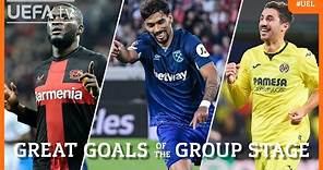 #UEL Great Goals of the Group Stage | Boniface, Paquetá, Comesaña...