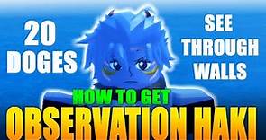 HOW TO GET OBSERVATION HAKI IN GRAND PIECE ONLINE GPO