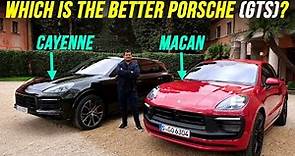 Porsche Macan vs Porsche Cayenne - which SUV is the better pick? GTS comparison REVIEW!