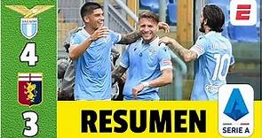 Lazio 4-3 Genoa. Doblete de Correa. Goles de Immobile y Romero. Lazio no renuncia a la UCL | Serie A