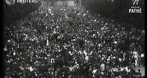 GERMANY: Berlin: Crowds celebrate establishment of Weimar Republic (1922)
