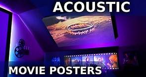 Building Acoustic Panel Movie Posters for our Home Theater! | Step by Step