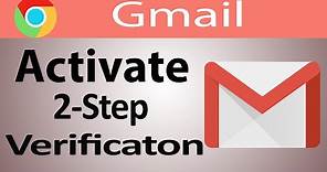 How to Activate Gmail 2 step Verification?