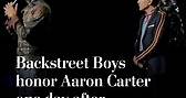 Backstreet Boys honor Aaron Carter one day after singer's death