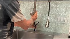 How to remove an old kitchen faucet and install a new pull down kitchen faucet