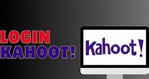 How To Login To Kahoot