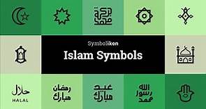 Islam Symbols - Islam Icons - Islam Meanings - Muslim symbols - Arabic Symbols - Arabic Icons
