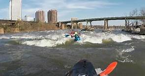 Kayaking the James River: Richmond, Virginia, at 6.32ft./9,490cfs
