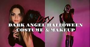 DARK ANGEL HALLOWEEN COSTUME & MAKEUP 2021 | Last minute Halloween Makeup | Anita Sekera