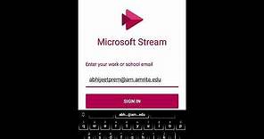 Microsoft Stream App