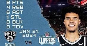 Cameron Johnson player Full Highlights vs CLIPPERS NBA Regular season game 21-01-2024