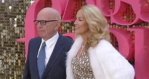 Jerry Hall and Rupert Murdoch attend Absolutely Fabulous premiere