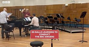 Ed Balls learns to conduct the music of Herbert Howells with the BBC Singers