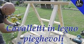 #26 Cavalletti in legno ripiegabili-Homemade Foldable wooden easels
