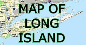 MAP OF LONG ISLAND [ NEW YORK ]