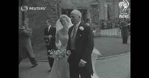 THE ABBEY WEDDING: The wedding of the Honourable Frances Roche to Viscount Althorp (1954)