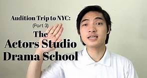 My Audition Trip to NYC: The Actors Studio Drama School at Pace University!