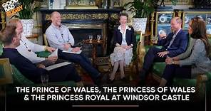 The Prince of Wales, The Princess of Wales & The Princess Royal at Windsor Castle