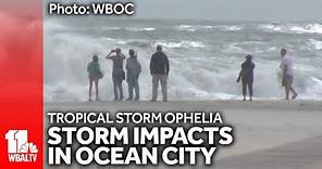 Tropical Storm Ophelia impacts in Ocean City