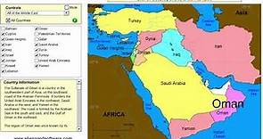 Learn the countries of the Middle East! - Geography Map Game - Sheppard Software