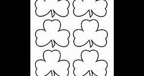 Shamrock 3 Leaf Clover Templates - Free - St. Patricks Day