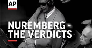 NUREMBERG - THE VERDICTS - (Nuremberg Trial)