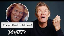 Does Willem Dafoe Know Lines From His Most Famous Movies?