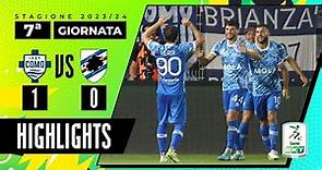 Como vs Sampdoria 1-0 | Quarta vittoria consecutiva per il Como | HIGHLIGHTS SERIE BKT 2023 - 2024