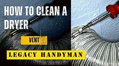 How to clean a Dryer Vent | DIY