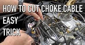 How To Trim A Manual Choke Cable Easy and Fast