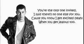 Nick Jonas Jealous Lyrics