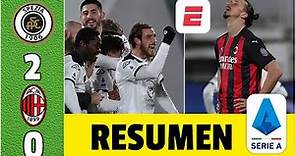 Spezia 2-0 AC Milan ¡SORPRESA! Perdió el líder. Inter puede superarlo y se viene el DERBI | Serie A