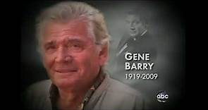 Gene Barry: News Report of His Death - December 9, 2009